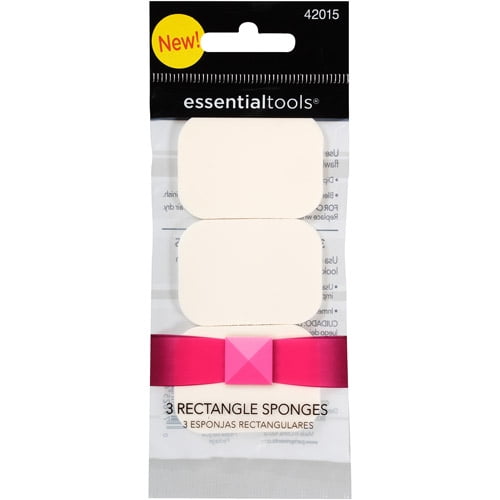 Essential Tools Rectangle Makeup Sponges, 3 count